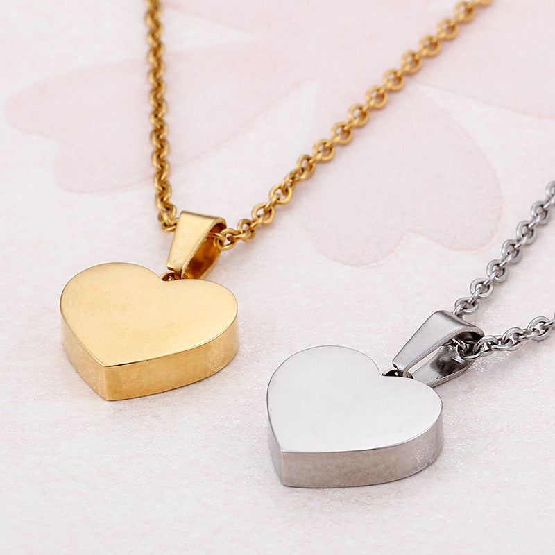 Fashion Heart Pendant Earrings Jewelry Set