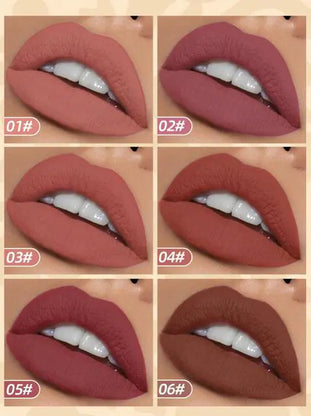 6pcs/Set Velvet Matte Lip Gloss