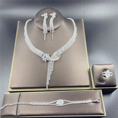 Fashion Bride Jewelry Necklace Earrings