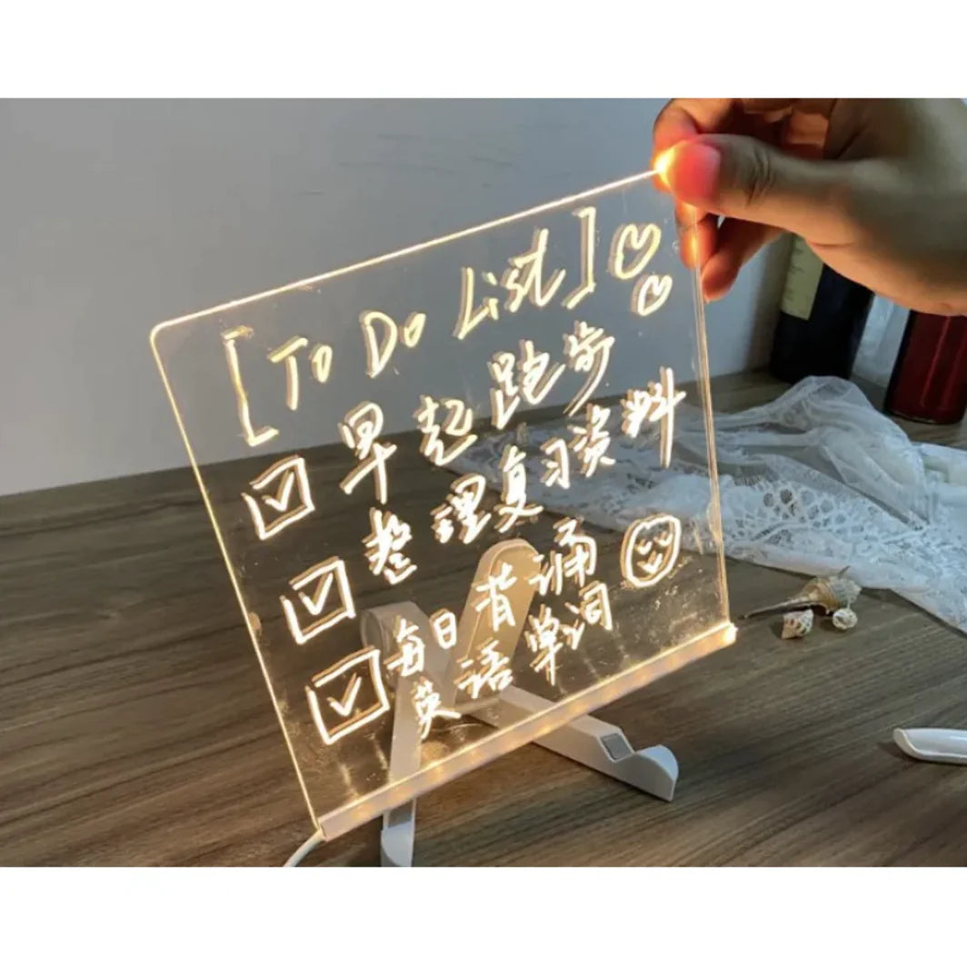 Colorful DIY Message Board Light