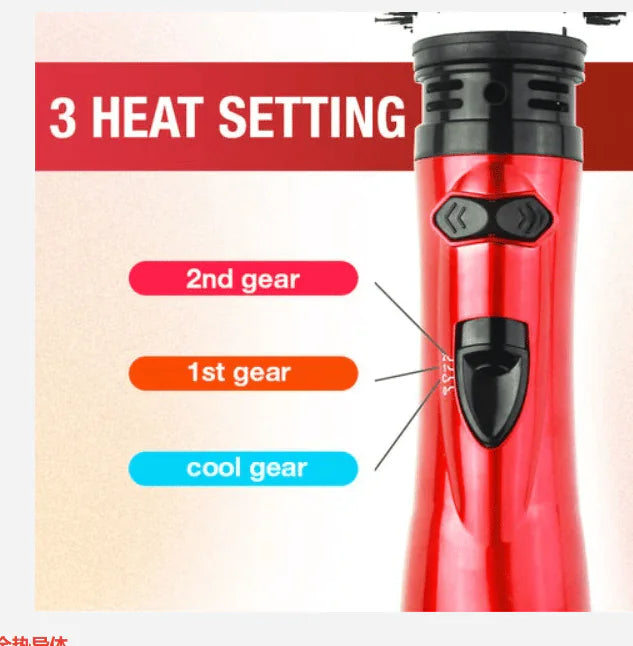 3-in-1 Rotating Hot Air-Hair Styler and Dryer