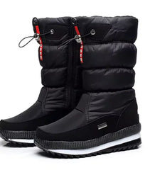 Winter thick waterproof and anti-ski boots