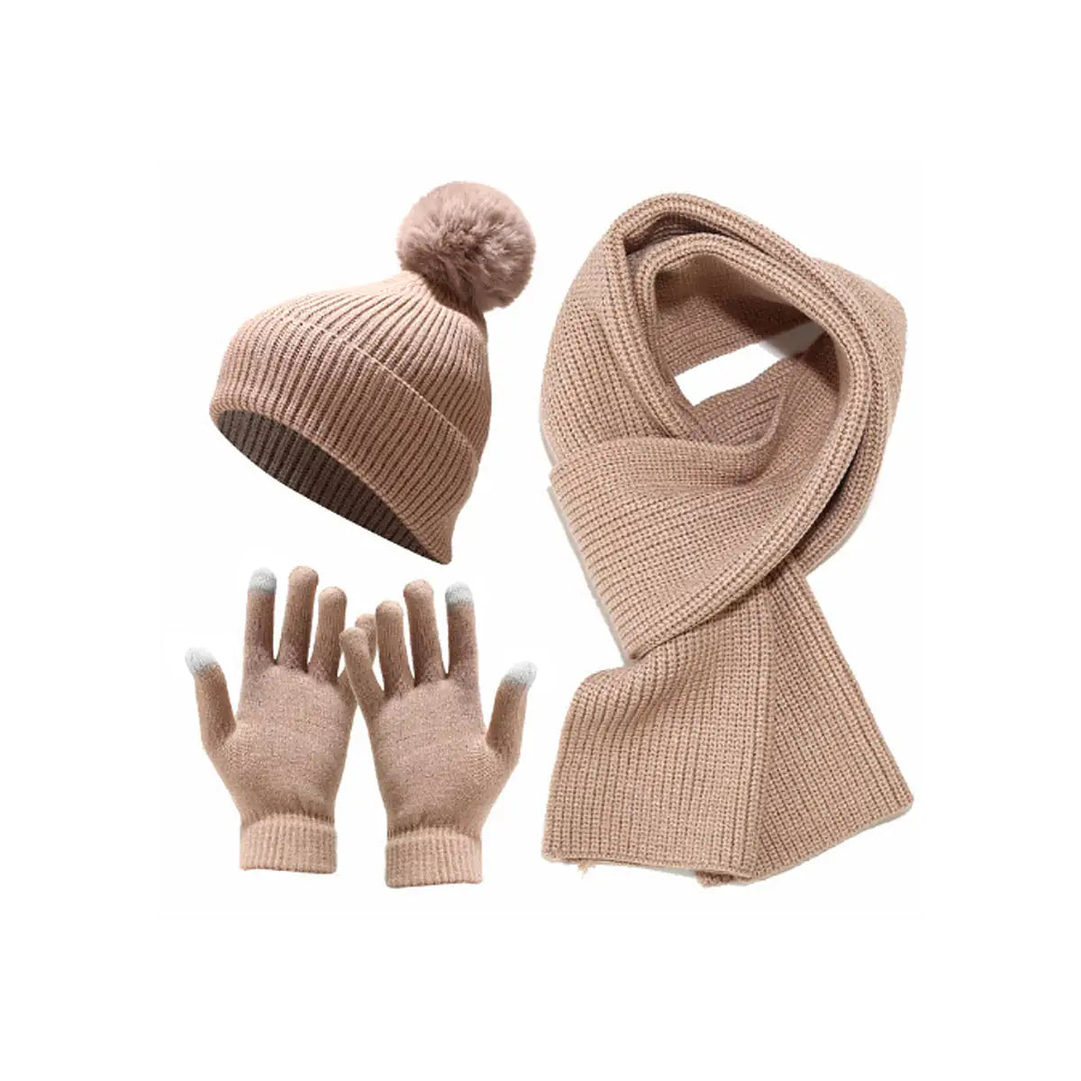 Cozy Winter 3 In 1 Scarf, Beany And Gloves Set