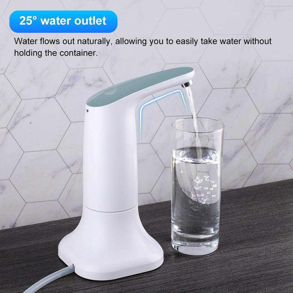 Electric Water Bottle Pump Automatic Drink Dispenser USB Charging Water Pump LED Luminous Home Auto Switch Water Dispensers